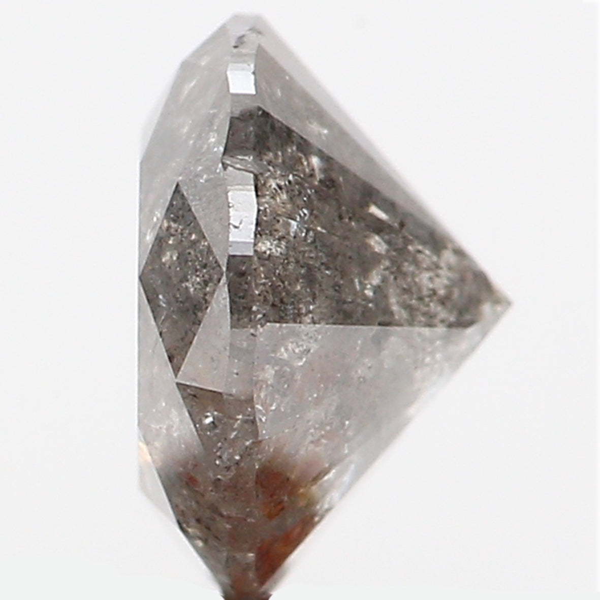 1.28 CT Natural Loose Round Shape Diamond Grey Color Round Cut Diamond 6.75 MM Natural Loose Grey Diamond Round Brilliant Cut Diamond LQ443