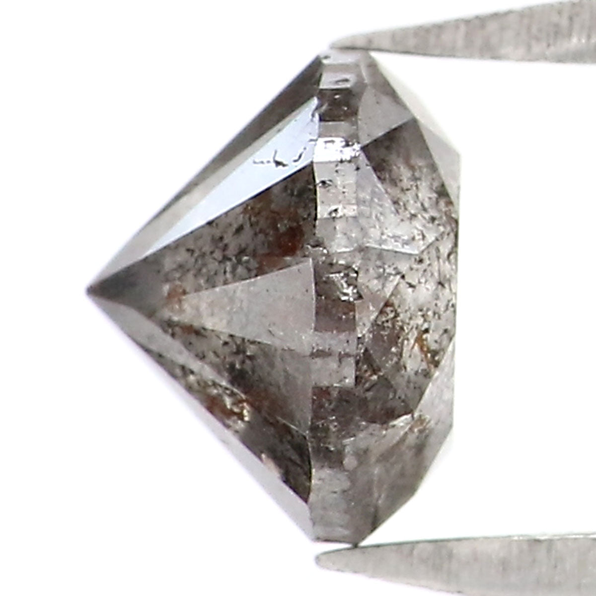 0.81 CT Natural Loose Round Shape Diamond Salt And Pepper Round Cut Diamond 5.40 MM Natural Black Color Round Brilliant Cut Diamond LQ9412