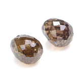 Natural Loose briolette Brown Color Diamond 1.07 CT 4.90 MM Drop Shape Rose Cut Diamond L9993