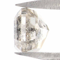 Natural Loose Radiant Yellow Grey Color Diamond 0.50 CT 4.40 MM Radiant Shape Rose Cut Diamond KR851