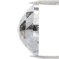 Natural Loose Cushion Salt And Pepper Diamond Black Grey Color 1.49 CT 7.60 MM Cushion Shape Rose Cut Diamond L1856