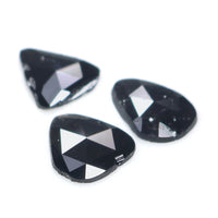 Natural Loose Slice Black Color Diamond 1.27 CT 8.04 MM Slice Shape Rose Cut Diamond L2614