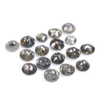 Natural Loose Round Rose Cut Grey Brown Color Diamond 1.14 CT 2.00 MM Round Rose Cut Shape Diamond KR1386