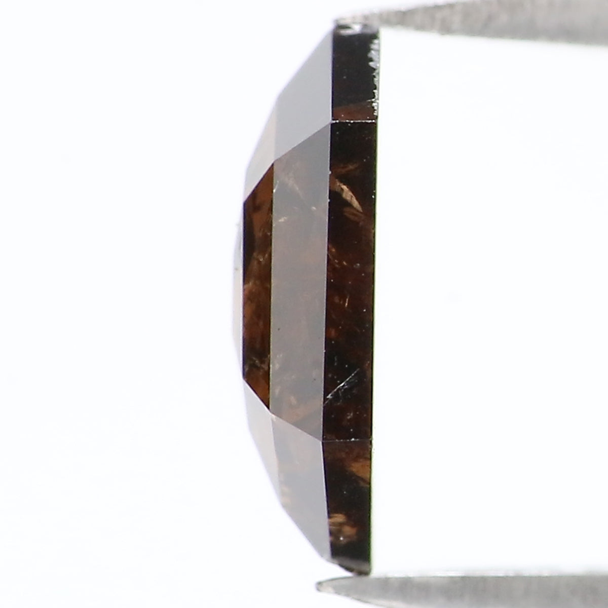1.08 CT Natural Loose Hexagon Shape Diamond Deep Brown Color Hexagon Diamond 8.70 MM Natural Brown Color Hexagon Rose Cut Diamond  KQ1818
