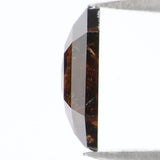 Natural Loose Hexagon Deep Brown Color Diamond 1.08 CT  8.70 MM Hexagon Shape Rose Cut Diamond KR1818