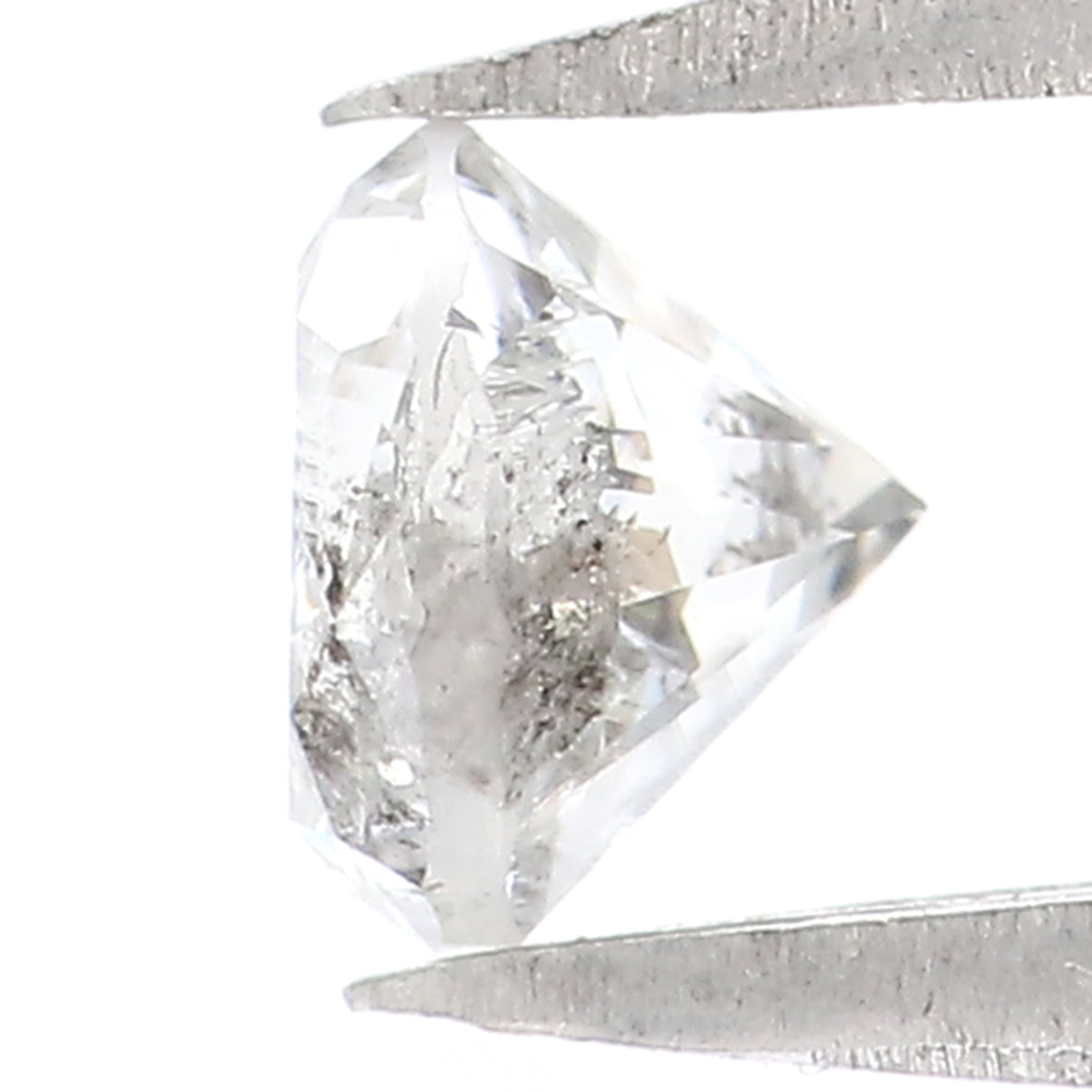 0.52 CT Natural Loose Round Shape Diamond Salt And Pepper Round Diamond 4.70 MM Natural Black Gray Color Round Brilliant Cut Diamond LQ2005