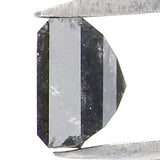 Natural Loose Antique Salt And Pepper Diamond Black Grey Color 0.68 CT 5.85 MM Antique Shape Rose Cut Diamond L8188