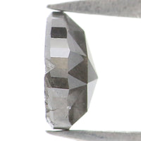 Natural Loose Pear Salt And Pepper Diamond Black Grey Color 0.48 CT 5.35 MM Pear Shape Rose Cut Diamond L7879