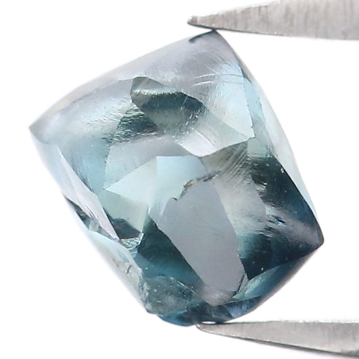 Natural Loose Rough Blue Color Diamond 1.34 CT 6.25 MM Rough Irregular Cut Diamond KDL2301