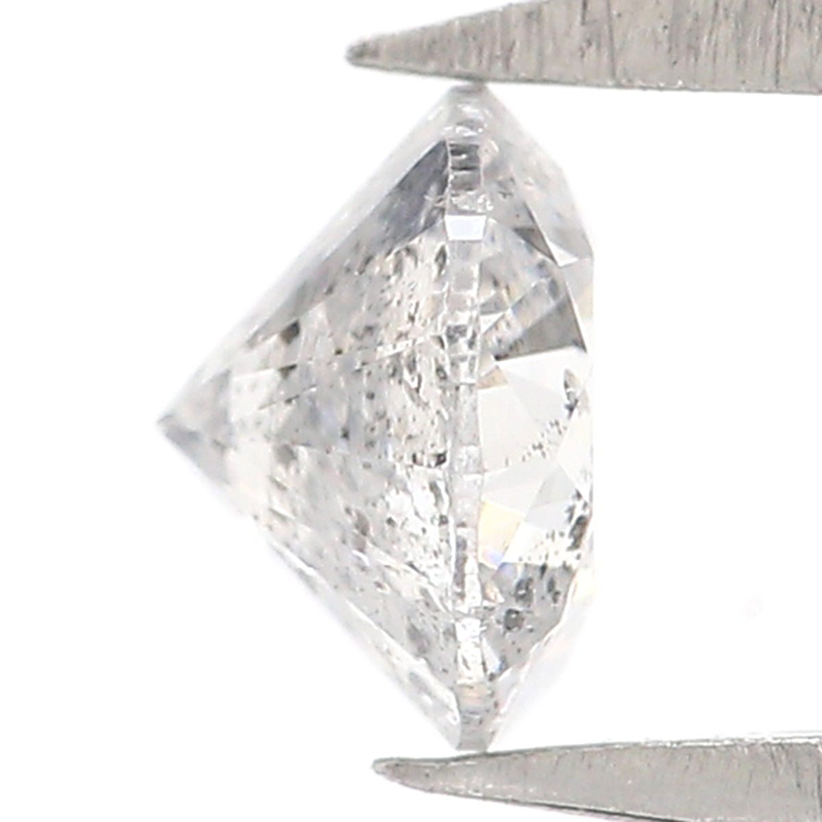 0.29 CT Natural Loose Round Shape Diamond Salt And Pepper Round Cut Diamond 4.10 MM Natural Black Grey Round Brilliant Cut Diamond KQ2003