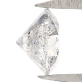 Natural Loose Round Salt And Pepper Diamond Black Grey Color 0.29 CT 4.10 MM Round Brilliant Cut Diamond KR2003