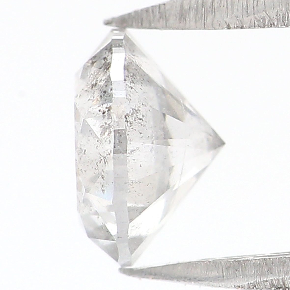 0.69 CT Natural Loose Round Shape Diamond Salt And Pepper Round Diamond 5.50 MM Natural Black Grey Color Round Brilliant Cut Diamond LQ482