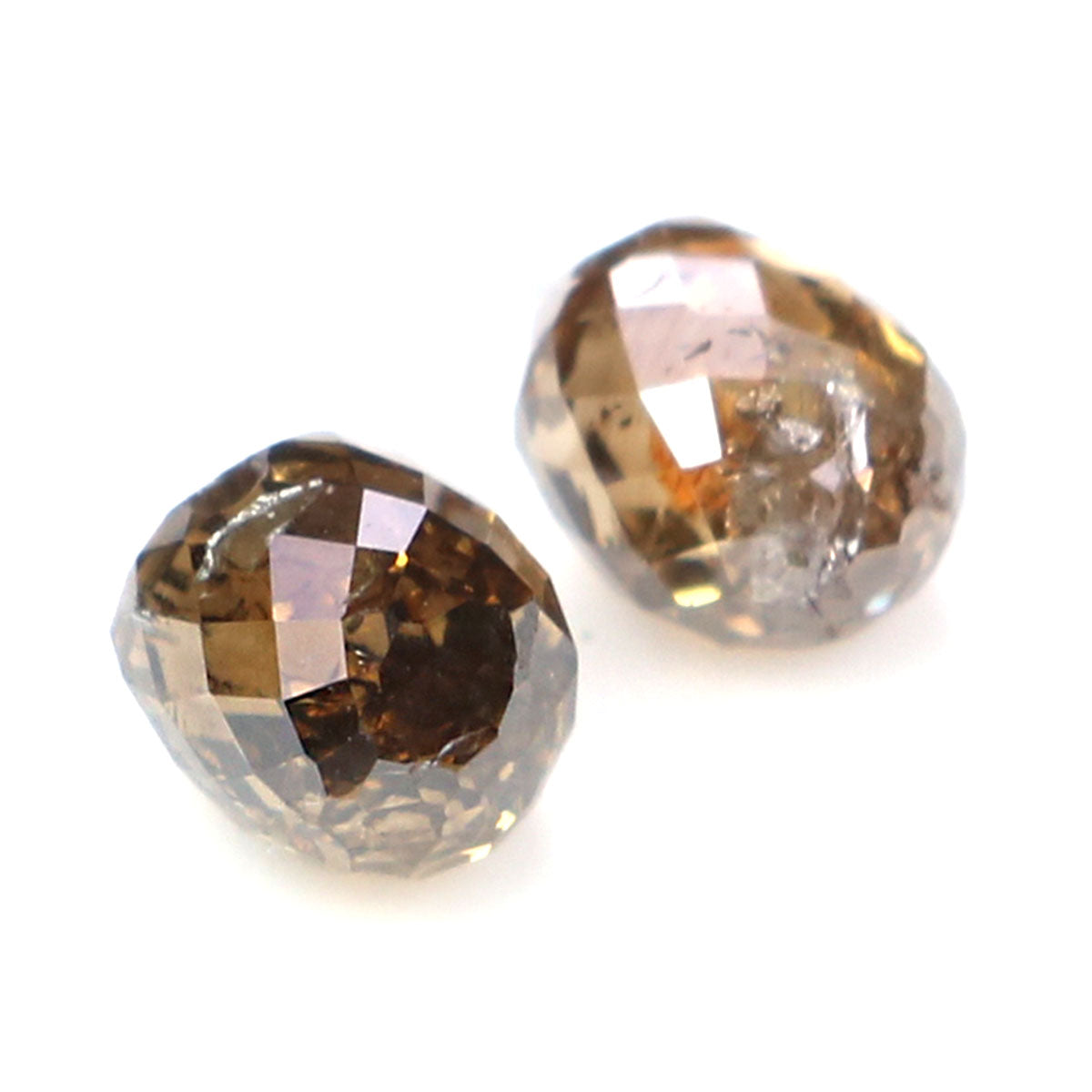 0.82 Ct Natural Loose Briolette Shape Diamond Brown Color Drop Diamond 4.20 MM Natural Loose Brown Color Briolette Rose Cut Diamond LQ9893