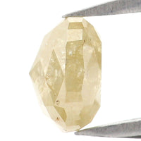 Natural Loose Cushion Yellow Grey Color Diamond 1.00 CT 5.70 MM Cushion Shape Rose Cut Diamond L8676