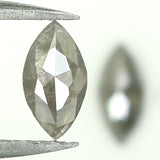 Natural Loose Marquise Salt And Pepper Diamond Black Grey Color 0.77 CT 7.40 MM Marquise Shape Rose Cut Diamond KDL1076