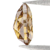 Natural Loose Pear Brown Color Diamond 0.39 CT 5.40 MM Pear Shape Rose Cut Diamond L6095
