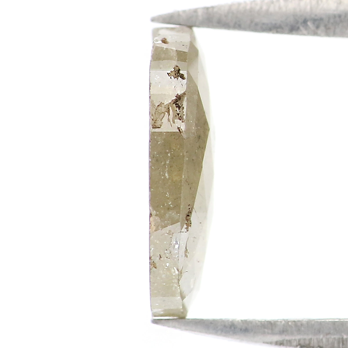 Natural Loose oval Diamond Grey Color 0.86 CT 7.90 MM oval  Rose Cut Shape Diamond L6928