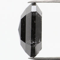 1.55 CT Hexagon Cut Diamond, Salt and Pepper Diamond, Natural Loose Diamond, Black Diamond, Grey Diamond, Rustic  Rose Cut Diamond, KDL734
