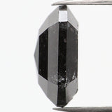 1.55 CT Hexagon Cut Diamond, Salt and Pepper Diamond, Natural Loose Diamond, Black Diamond, Grey Diamond, Rustic  Rose Cut Diamond, KDL734