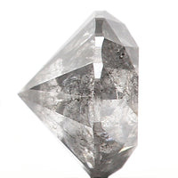 1.45 Ct Natural Loose Diamond, Round Brilliant Cut, Salt Pepper Diamond, Black Diamond, Gray Diamond, Rustic Diamond, Round Diamond KDL013
