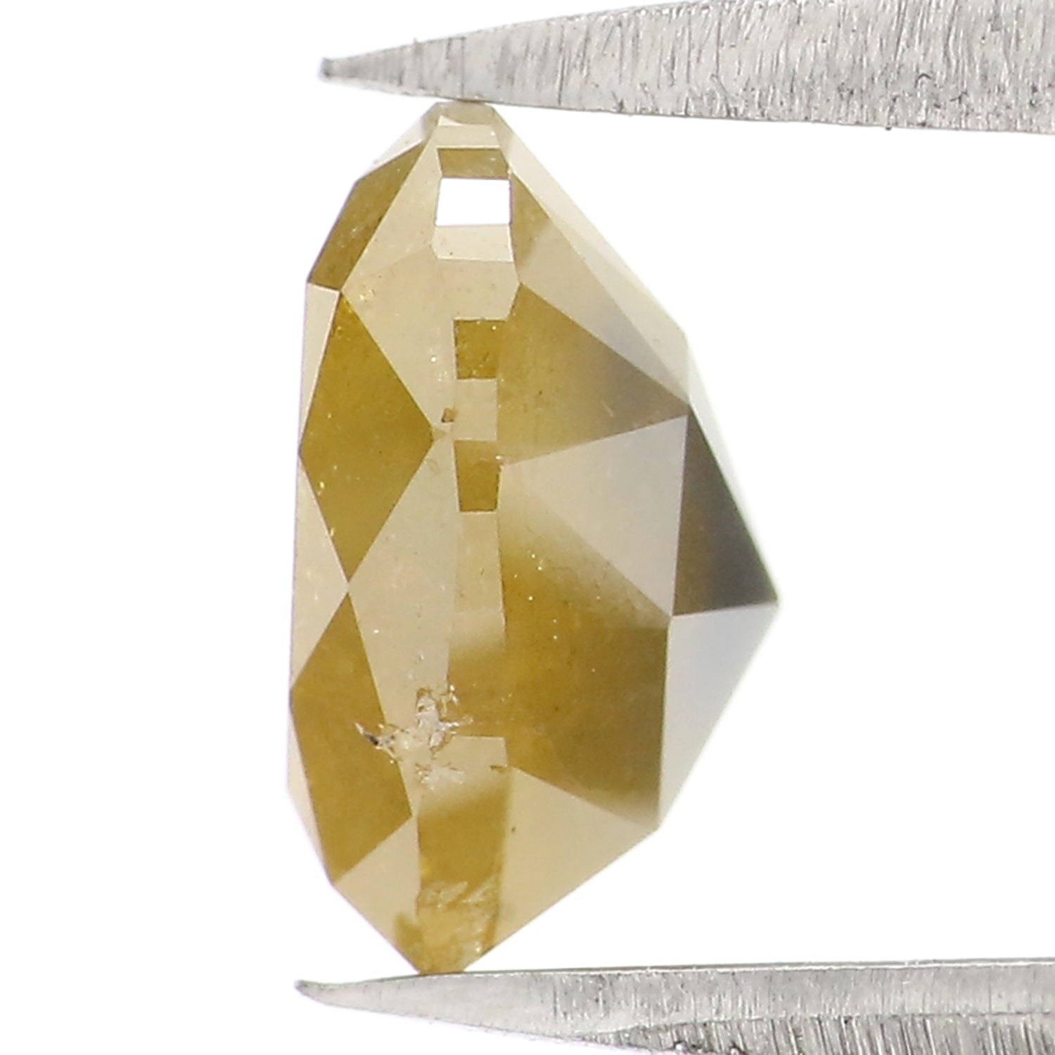 2.34 CT Natural Loose Heart Shape Diamond Yellow Color Heart Cut Diamond 7.35 MM Natural Yellow Color Diamond Heart Rose Cut Diamond LQ2694