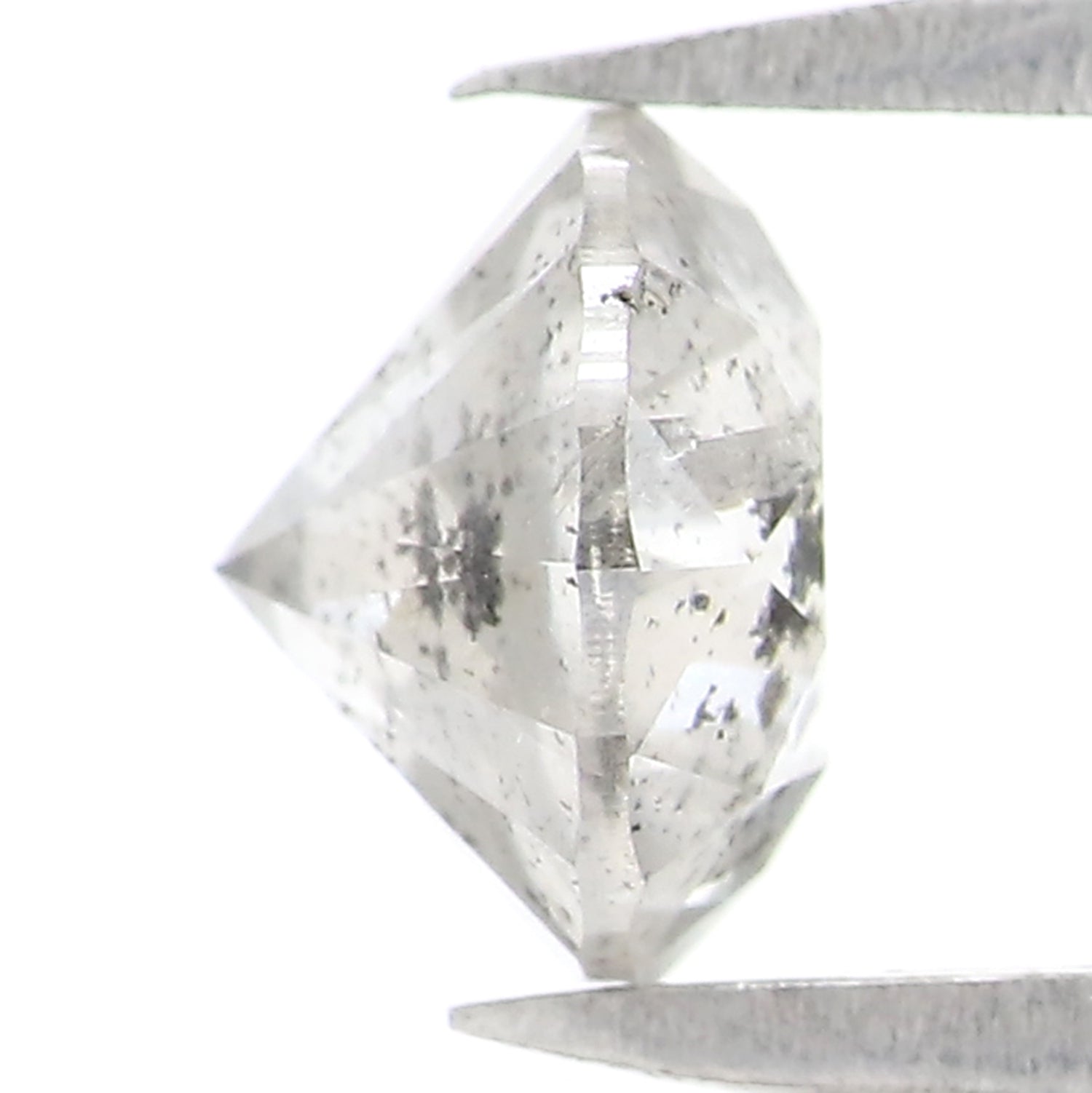 1.03 CT Natural Loose Round Shape Diamond Salt And Pepper Round Cut Diamond 6.05 MM Natural Loose Diamond Round Brilliant Cut Diamond LQ2572