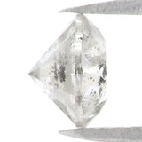 Natural Loose Round Salt And Pepper Diamond Grey Color 1.03 CT 6.07 MM Round Brilliant Cut Diamond L2572