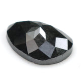 Natural Loose Pear Salt And Pepper Diamond Black Color 1.62 CT 9.20 MM Pear Shape Rose Cut Diamond L8350