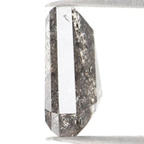 Natural Loose Coffin Salt And Pepper Diamond Black Grey Color 1.04 CT 7.15 MM Coffin Shape Rose Cut Diamond KDL1085