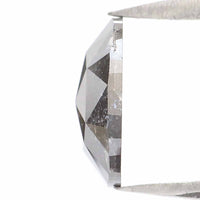 Natural Loose Oval Salt And Pepper Diamond Black Grey Color 1.16 CT 8.30 MM Oval Shape Rose Cut Diamond KR1728