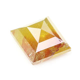 Natural Loose Square Yellow Brown Color Diamond 1.81 CT 7.40 MM Square Shape Rose Cut Diamond L6657