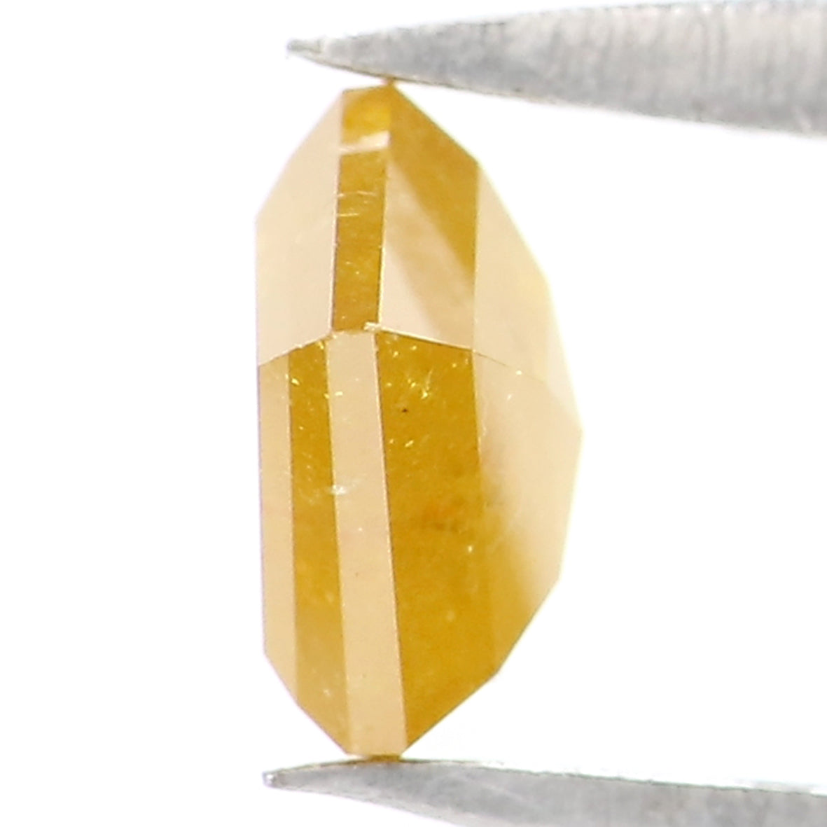 0.56 Ct Natural Loose Pentagon Shape Diamond Yellow Color Pentagon Cut Diamond 5.40 MM Natural Yellow Color Pentagon Rose Cut Diamond KQ2468