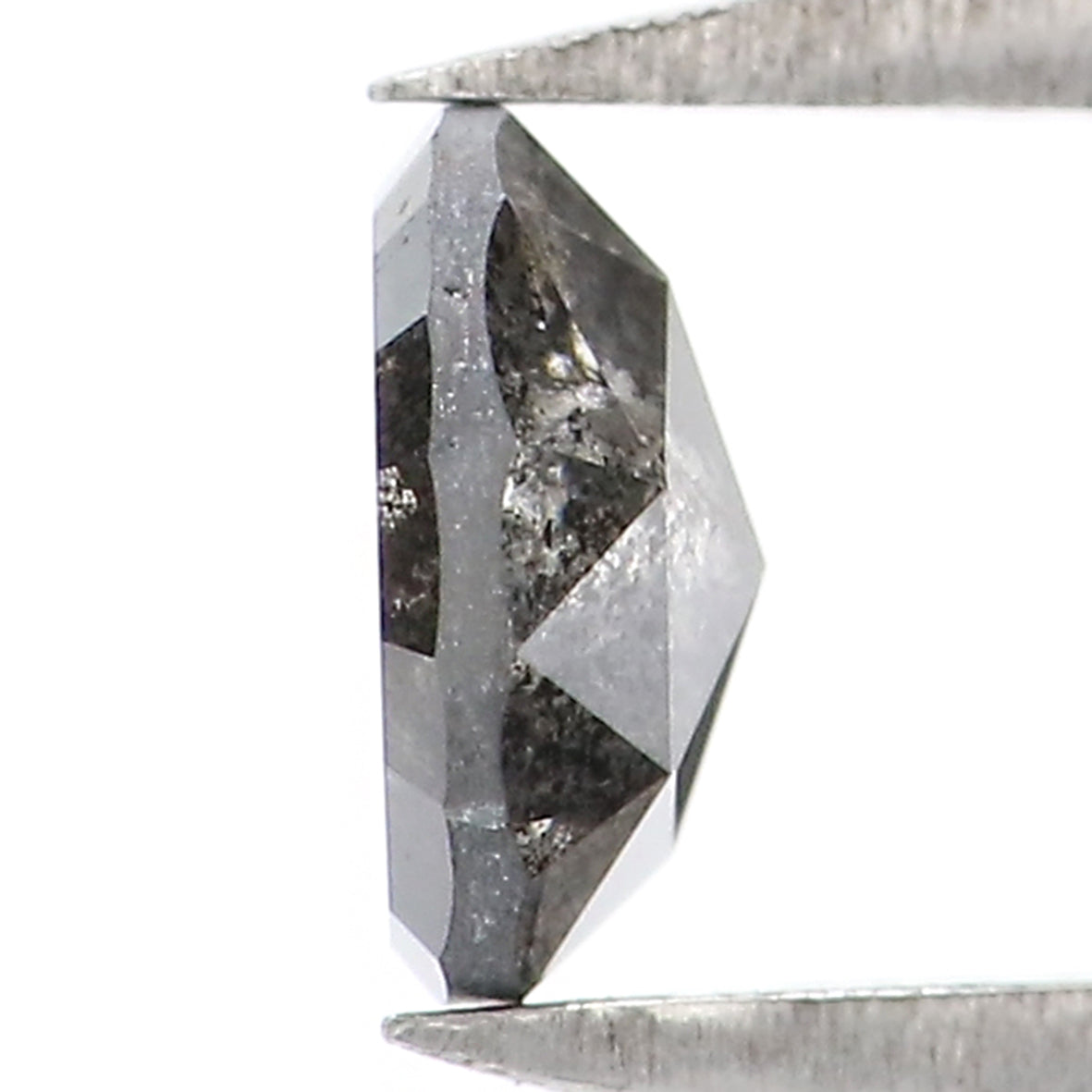 0.51 CT Natural Loose Round Rose Cut Diamond Salt And Pepper Round Diamond 5.20 MM Natural Loose Black Grey Color Rose Cut Diamond LQ5981