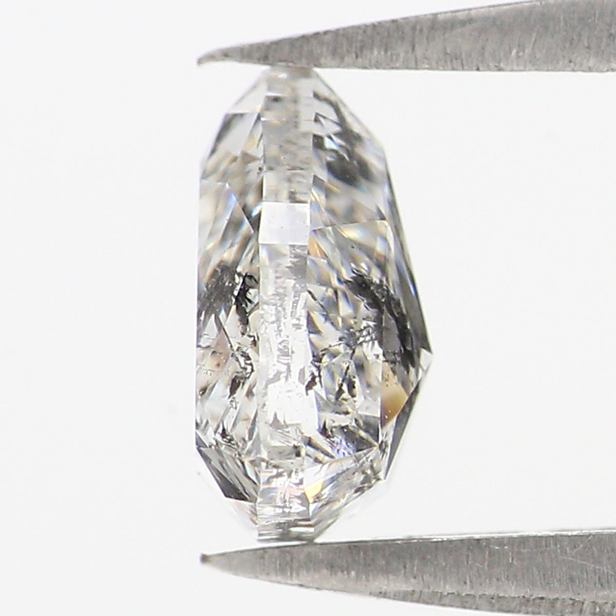 1.37 CT Natural Loose Triangle Shape Diamond White - F Triangle Cut Diamond 7.05 MM Natural White - F Color Triangle Rose Cut Diamond QL2653