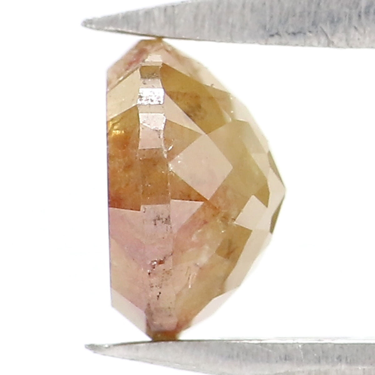 0.79 CT Natural Loose Round Rose Cut Diamond Brown Color Round Shape Diamond 5.40 MM Natural Yellow Color Round Rose Cut Diamond LQ8843