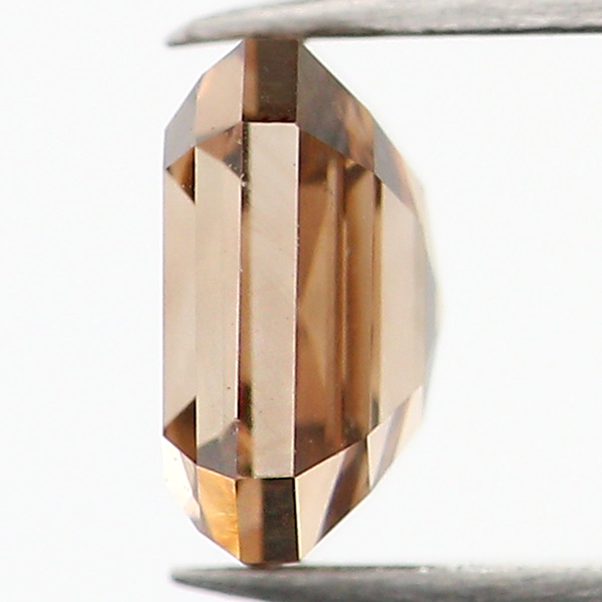 0.33 Ct Natural Loose Diamond, Emerald Cut Diamond, Brown Diamond, Polished Diamond, Rose Cut Diamond, Rustic Diamond, Antique Diamond L769