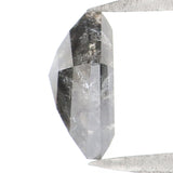 Natural Loose Kite Salt And Pepper Diamond Black Grey Color 0.94 CT 7.60 MM Kite Shape Rose Cut Diamond KDL2038