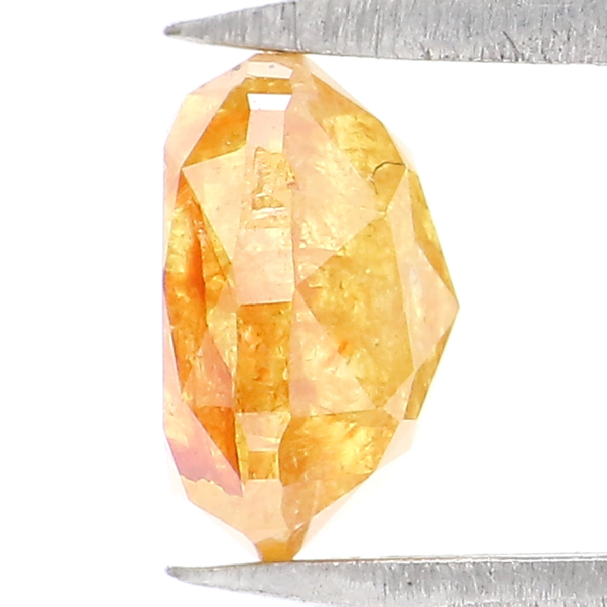 0.93 CT Natural Loose Cushion Shape Diamond Yellow Color Cushion Cut Diamond 6.00 MM Natural Yellow Color Cushion Rose Cut Diamond LQ2154