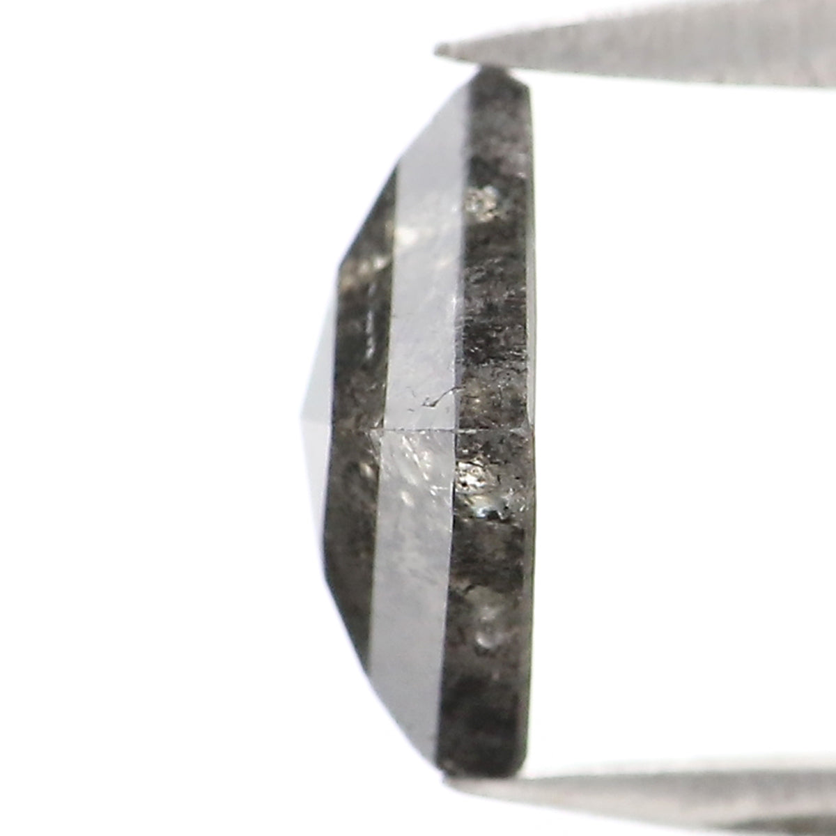 0.88 CT Natural Loose Kite Shape Diamond Salt And Pepper Kite Shape Diamond 7.80 MM Natural Black Grey Color Kite Rose Cut Diamond QL2107