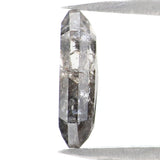 Natural Loose Hexagon Salt And Pepper Diamond Black Grey Color 1.00 CT 9.40 MM Hexagon Shape Rose Cut Diamond KDL2507