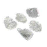 Natural Loose Slice Diamond Black Grey Color 1.55 CT 8.60 MM Slice Shape Rose Cut Diamond L5160