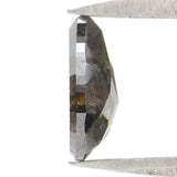 Natural Loose Pear Diamond, Salt And Pepper Pear Diamond, Natural Loose Diamond, Pear Rose Cut Diamond, 0.61 CT Pear Cut Diamond KDL2732