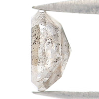 Natural Loose Rose Cut Salt And Pepper Diamond Grey Color 0.74 CT 5.50 MM Round Rose Cut Shape Diamond L8578