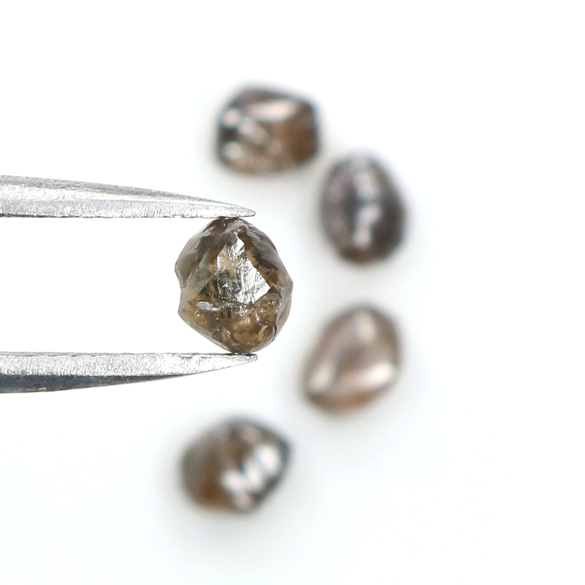 2.44 CT Natural Loose Rough Shape Diamond Dark Brown Color Rough Diamond 4.70 MM Natural Brown Diamond Rough Irregular Cut Diamond QL7971