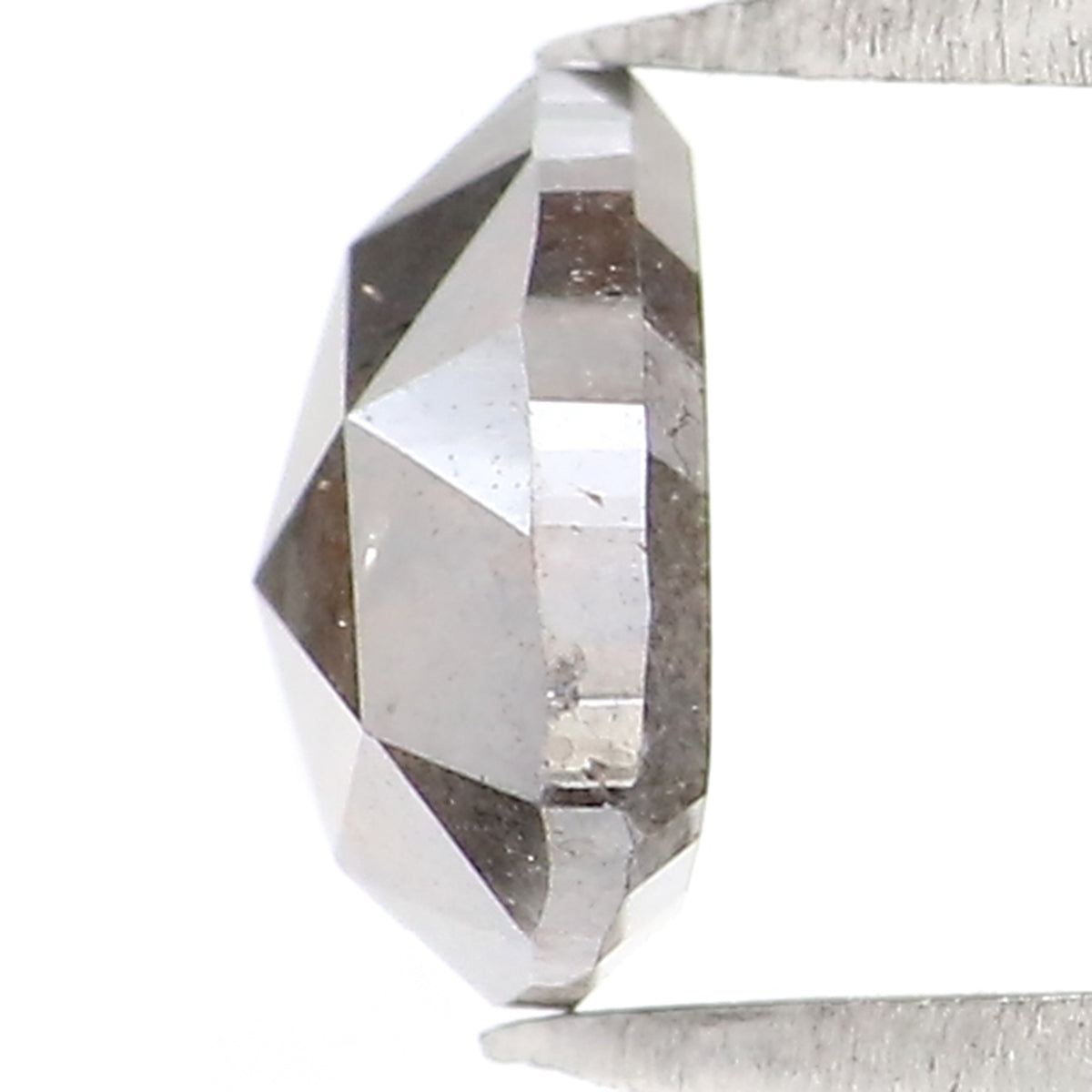 0.71 CT Natural Loose Triangle Shape Diamond Salt And Pepper Triangle Cut Diamond 6.05 MM Black Grey Color Triangle Rose Cut Diamond LQ8205
