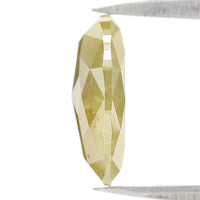 Natural Loose Oval Yellow Color Diamond 2.59 CT 10.55 MM Oval Shape Rose Cut Diamond L2430