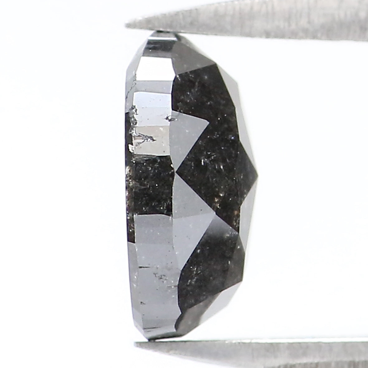 1.08 Ct Natural Loose Oval Shape Diamond Salt And Pepper Oval Cut Diamond 7.25 MM Natural Loose Diamond Oval Shape Rose Cut Diamond LQ1933