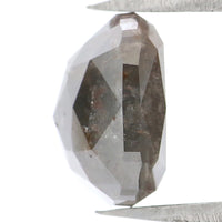 Natural Loose Cushion Grey Color Diamond 3.67 CT 8.90 MM Cushion Shape Rose Cut Diamond KR2119