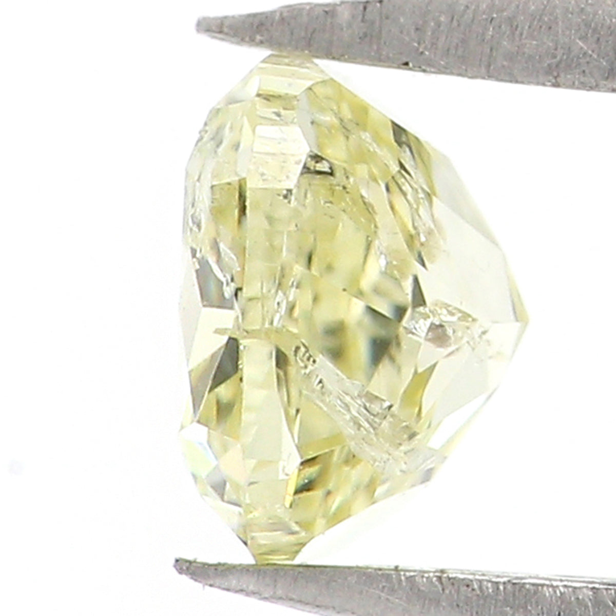 Natural Loose Cushion Fancy Yellow Color Diamond 0.58 CT 4.70 MM Cushion Shape Rose Cut Diamond L6355