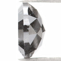 Natural Loose Round Rose Cut Salt And Pepper Diamond Black Grey Color 1.86 CT 7.50 MM Rose Cut Shape Diamond KDL1303